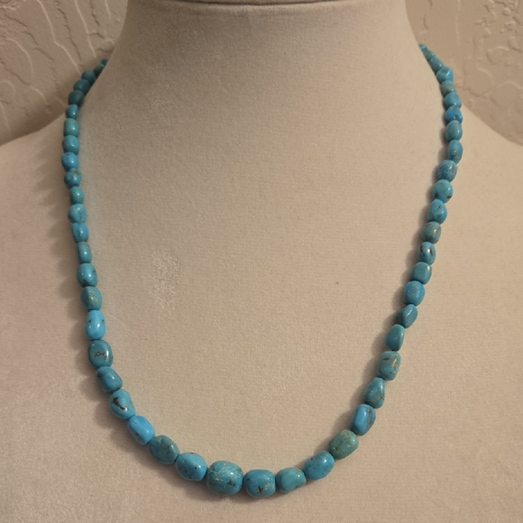 Jay King Jewelry - Jay King Sterling Silver New Red Skin Turquoise Bead Necklace